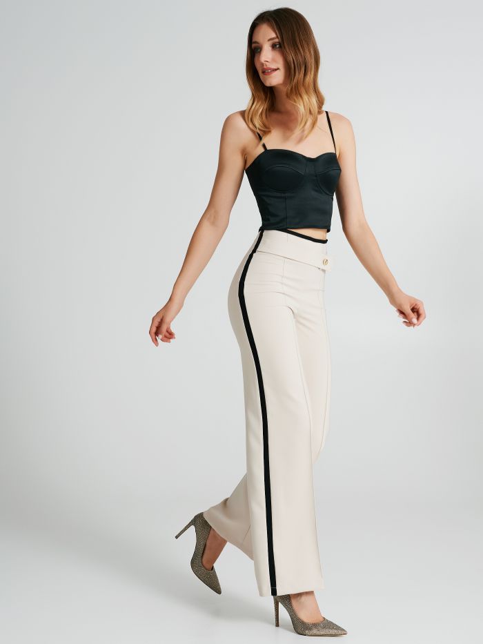 Pantaloni bistretch con banda laterale   Rinascimento