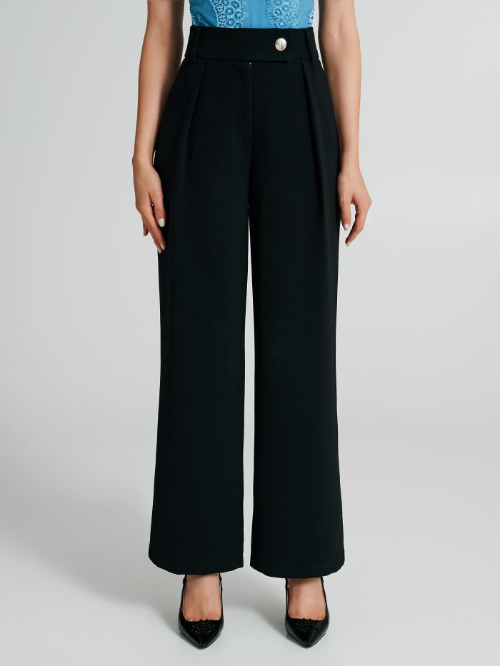 Palazzo trousers in bi-stretch fabric  Rinascimento