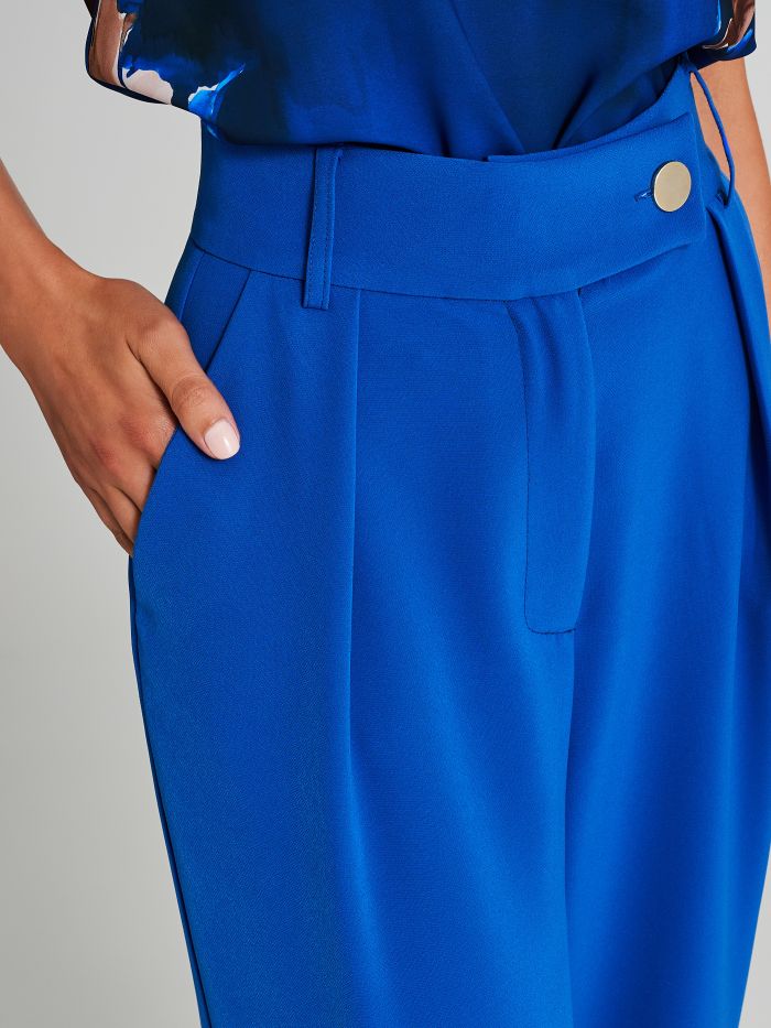 Palazzo trousers in bi-stretch fabric  Rinascimento