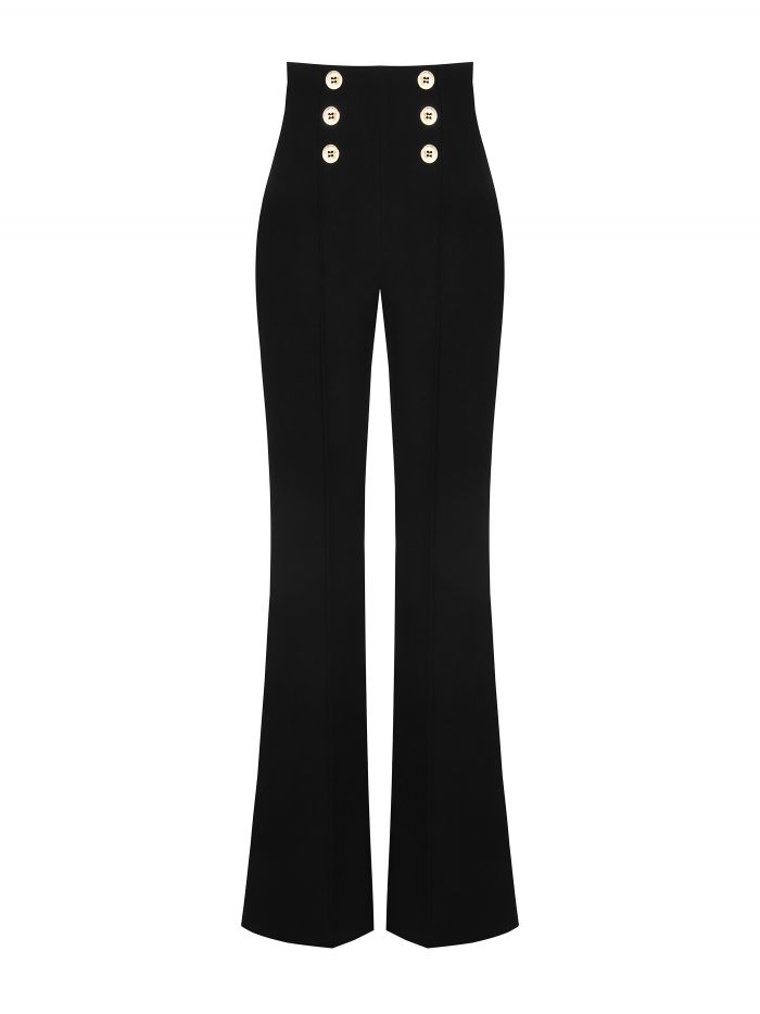 Trousers with 6 buttons in scuba crepe  Rinascimento