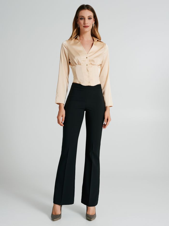 Blusa con stecche in rasetto  Rinascimento