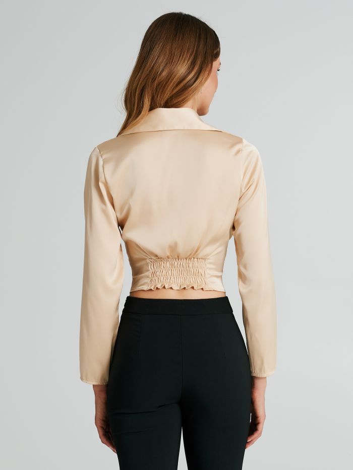 Blusa con stecche in rasetto  Rinascimento