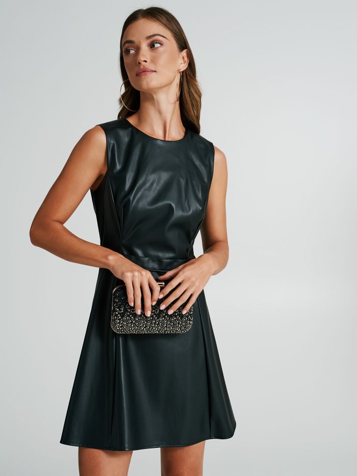 Minikleid aus Kunstleder  Rinascimento