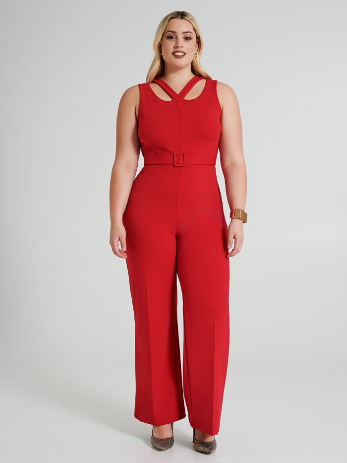 Curvy-Overall mit doppeltem Cut-Out  Rinascimento