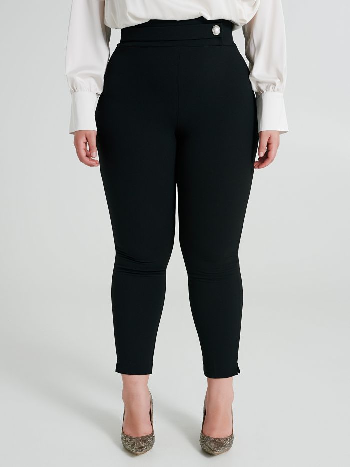 Pantaloni Curvy smocking in bistretch  Rinascimento