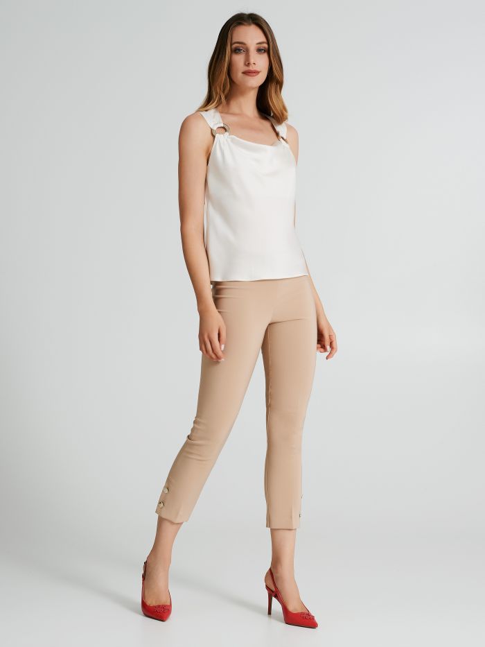Blouse à anneaux en satin   Rinascimento