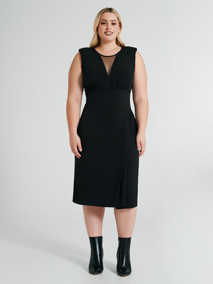 Abito Curvy incrociato in jersey  Rinascimento