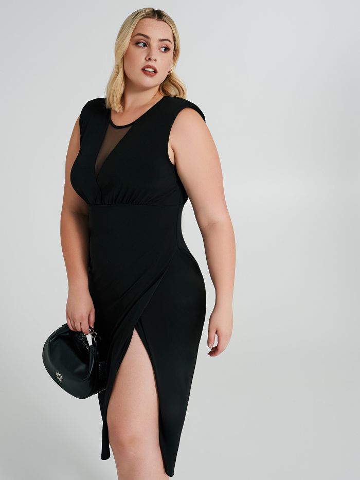 Abito Curvy incrociato in jersey  Rinascimento