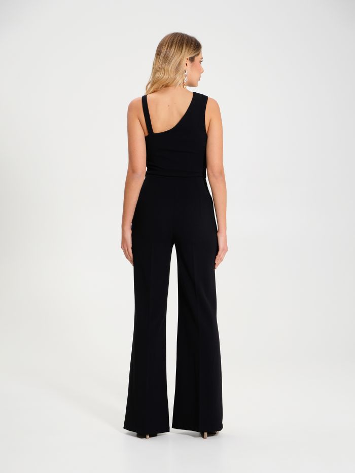 Palazzo Jumpsuit with Knot Shoulder  Rinascimento
