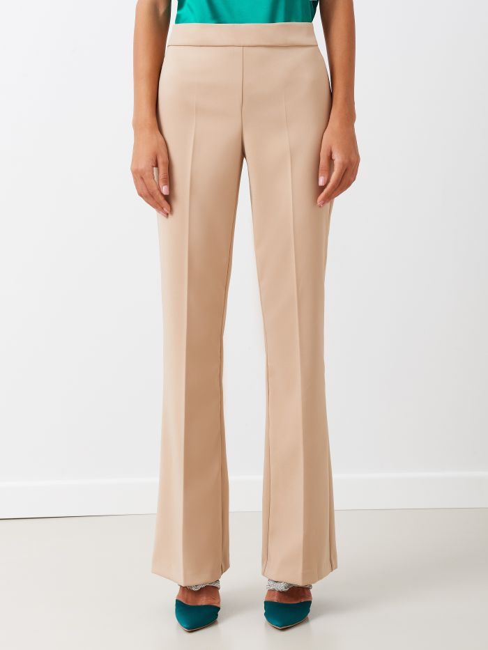 Mid-Flared Trousers in Technical Fabric  REWI 1.401.999-B/CT PAN ZAMPA B101 Rinascimento