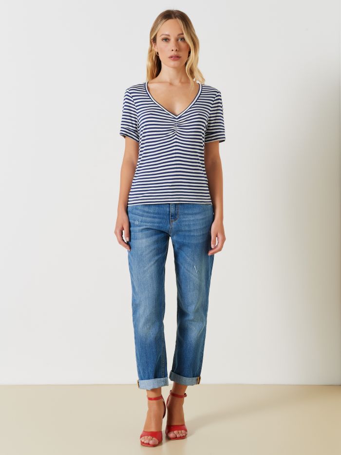 T-Shirt a Righe LENZING ™ ECOVERO ™  Rinascimento