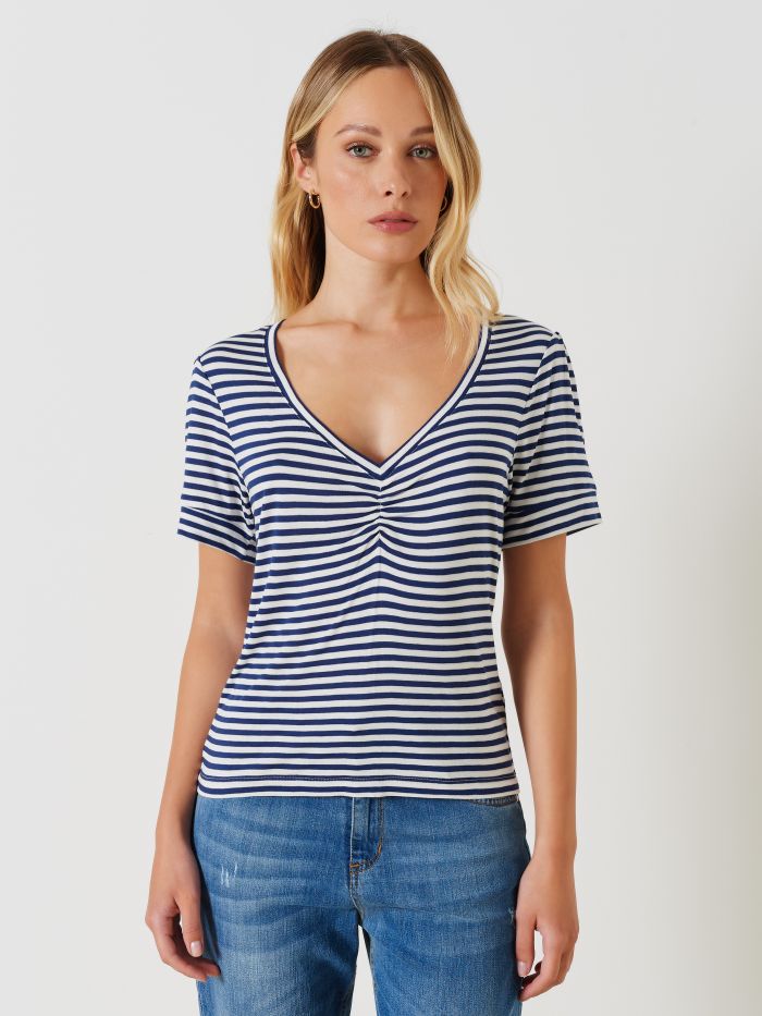 T-Shirt a Righe LENZING ™ ECOVERO ™  Rinascimento