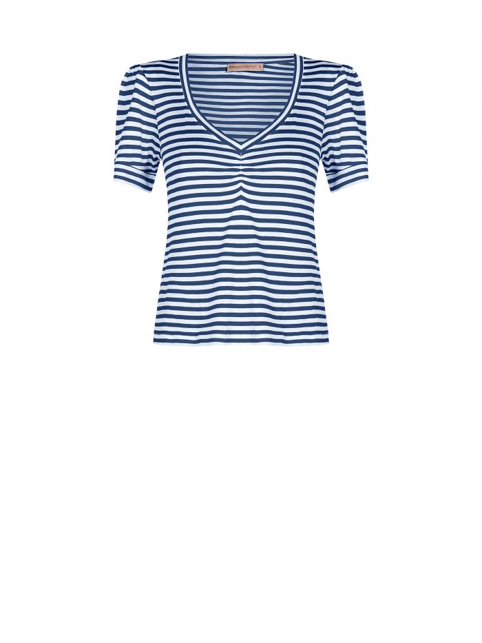 LENZING ™ ECOVERO ™ Striped T-shirt  Rinascimento