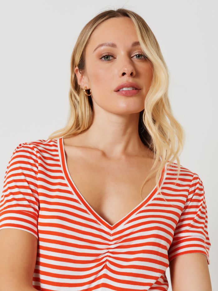 T-shirt rayé LENZING ™ ECOVERO ™  Rinascimento