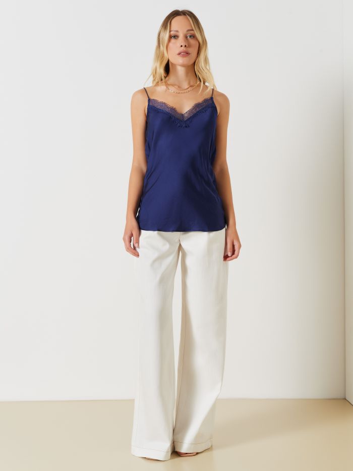Top inserto Pizzo LENZING ™ ECOVERO ™  Rinascimento