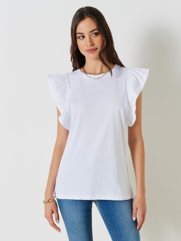 T-shirt avec manches à ailettes  Rinascimento