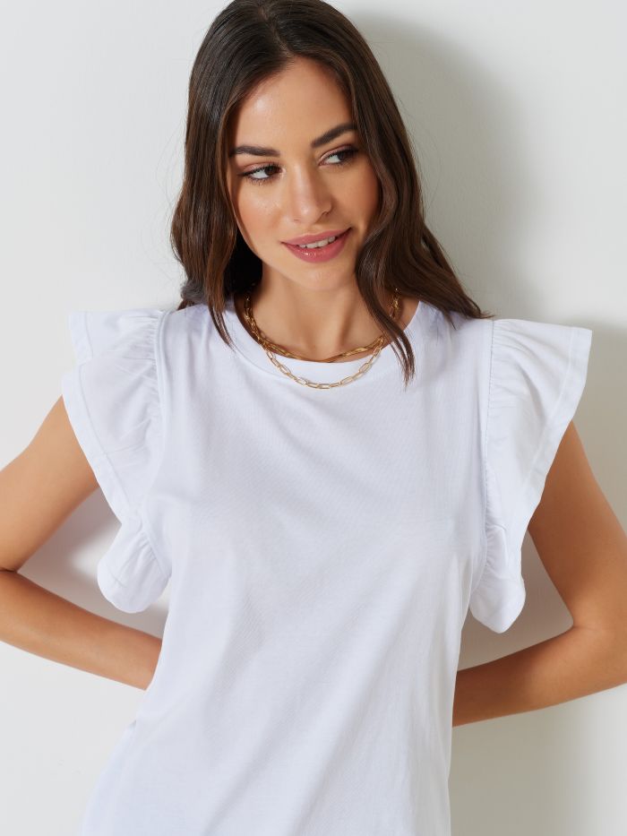 T-shirt avec manches à ailettes  Rinascimento