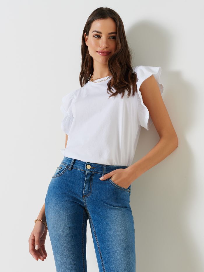 T-shirt avec manches à ailettes  Rinascimento