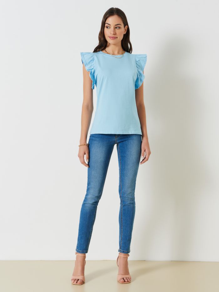 T-shirt avec manches à ailettes  Rinascimento