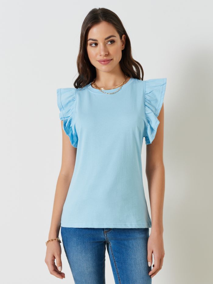 T-shirt avec manches à ailettes  Rinascimento