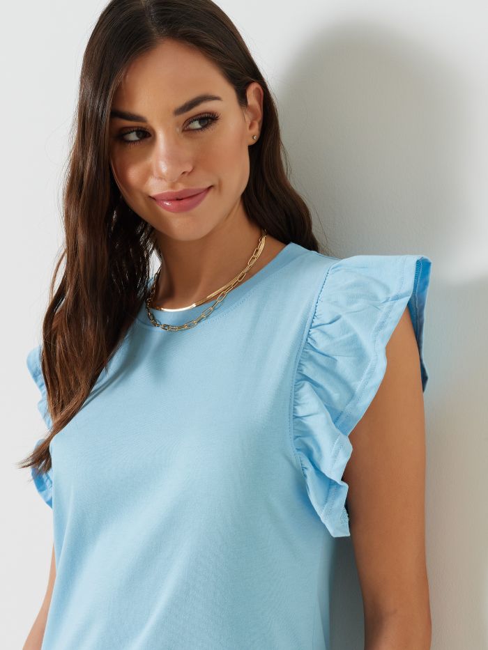 T-shirt avec manches à ailettes  Rinascimento