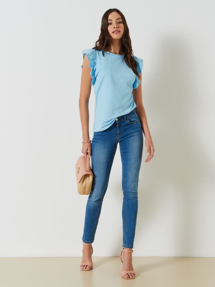T-shirt avec manches à ailettes  Rinascimento