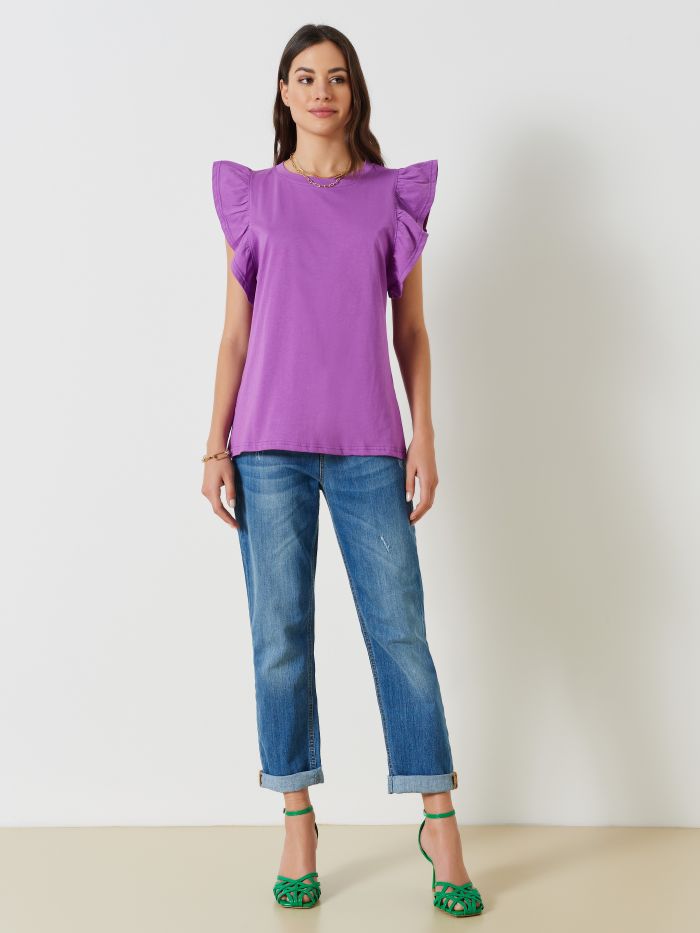 T-shirt avec manches à ailettes  Rinascimento