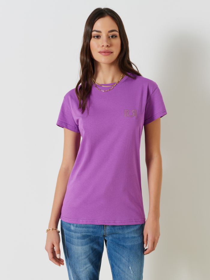 T-shirt uni à logo  Rinascimento