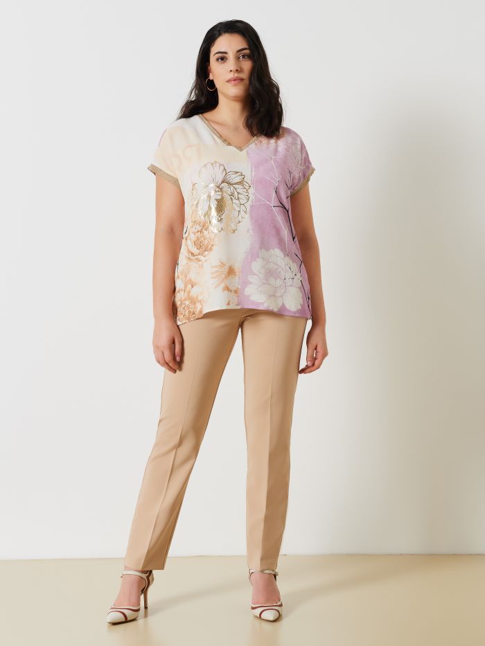 Blouse curvy imprimé fleuri  Rinascimento