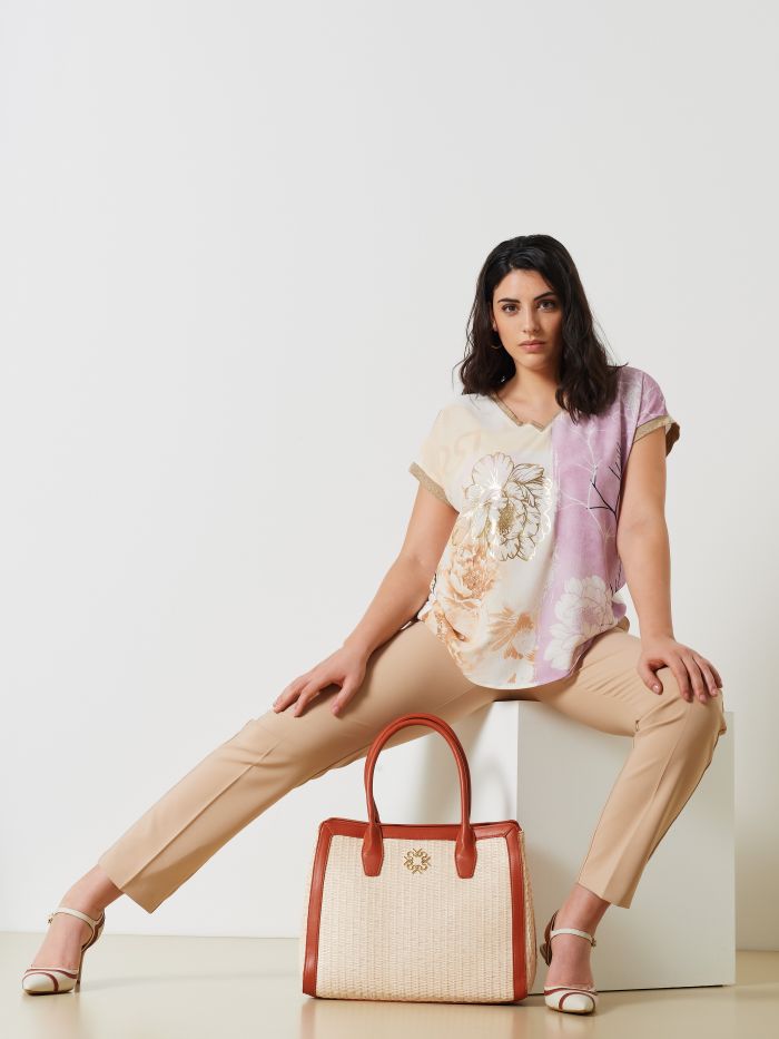 Blouse curvy imprimé fleuri  Rinascimento