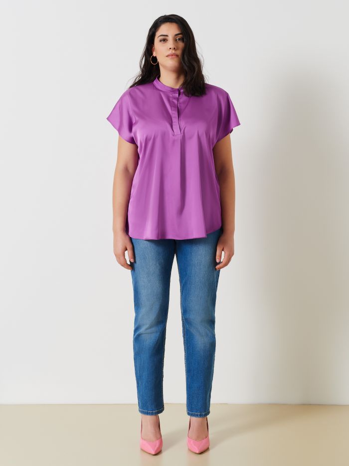 Blouse curvy en satin  Rinascimento
