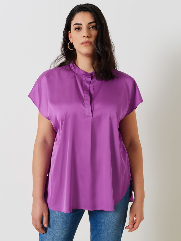 Blouse curvy en satin  Rinascimento