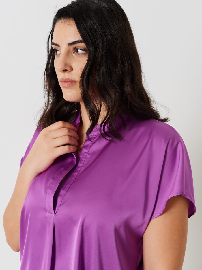 Blouse curvy en satin  Rinascimento