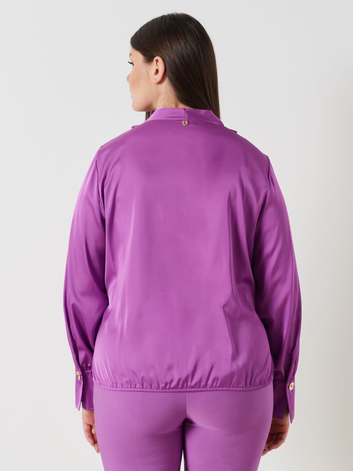 Blouse curvy en satin  Rinascimento