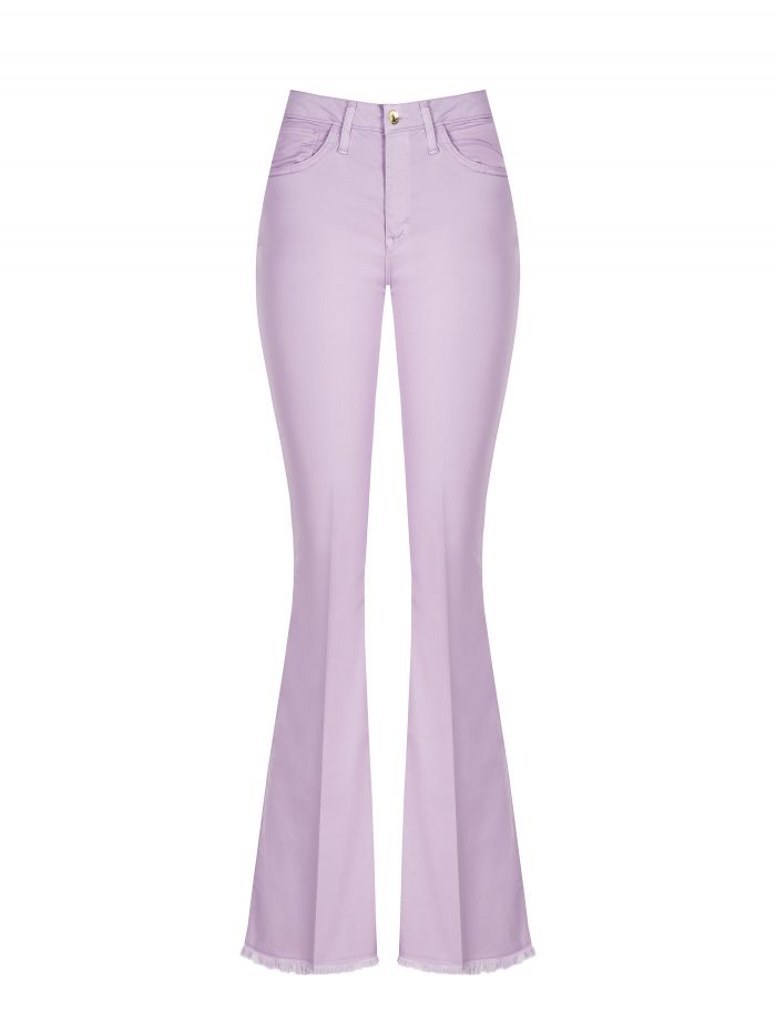 Flared Cotton Trousers   Rinascimento