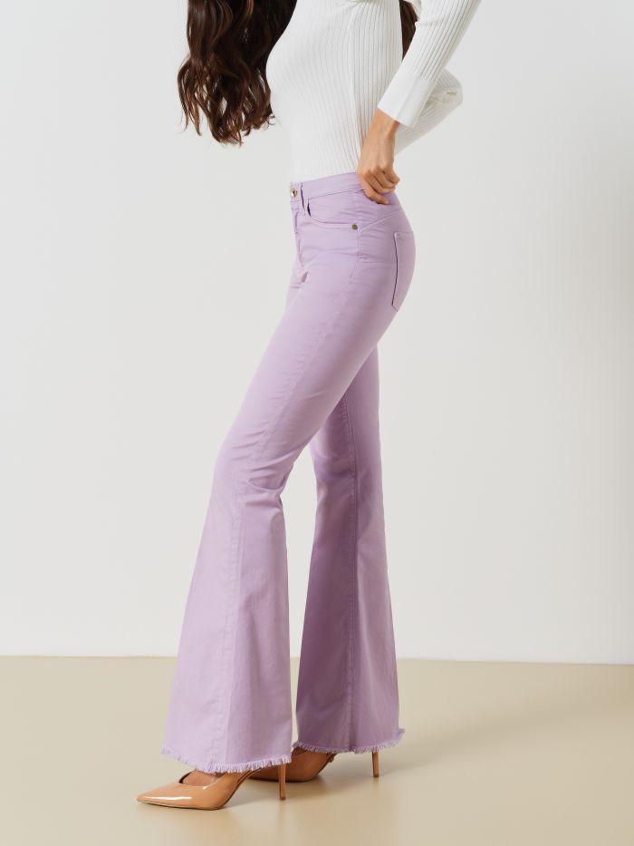 Flared Cotton Trousers   Rinascimento