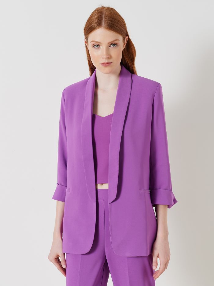 Veste sans boutonnage en tissu technique  Rinascimento