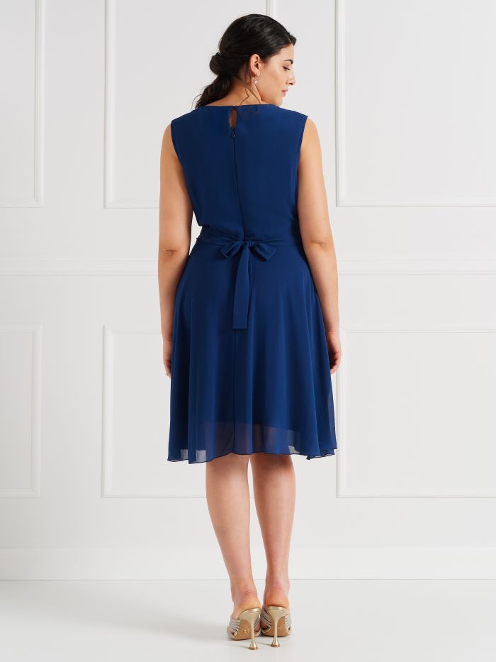 Curvy Knee-Length Dress with Frills  Rinascimento