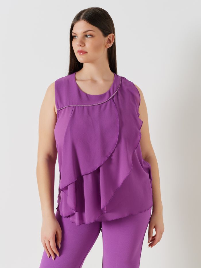 Curvy Top with Jewel Detail  Rinascimento