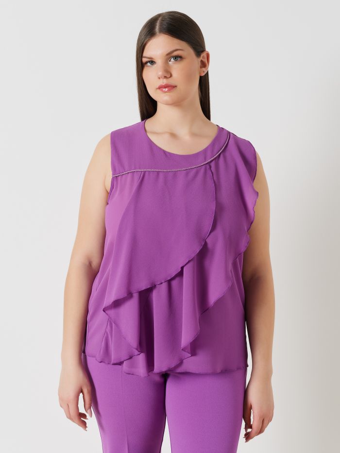 Curvy Top with Jewel Detail  Rinascimento
