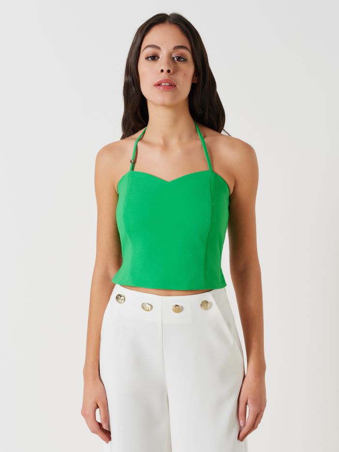 Sweetheart Neckline Top  Rinascimento