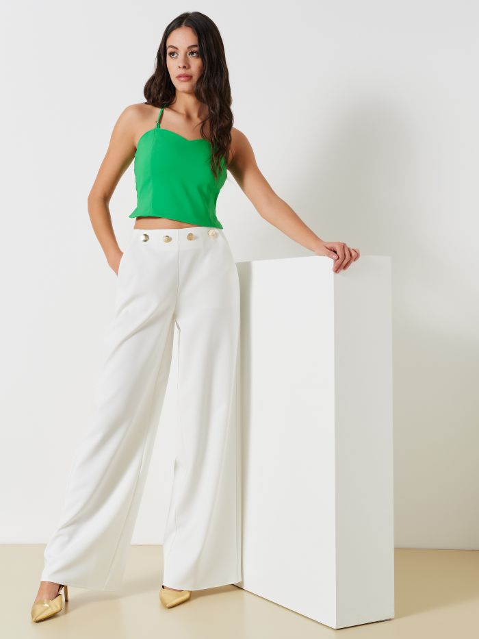 Sweetheart Neckline Top  Rinascimento