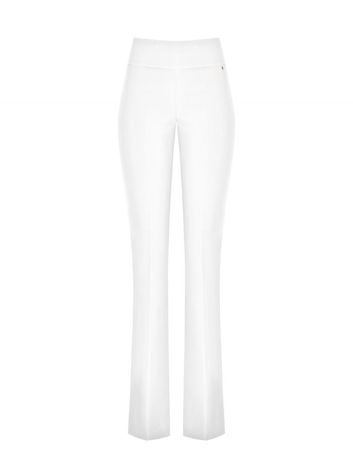Pantaloni Mid Flared in Tessuto Tecnico   Rinascimento