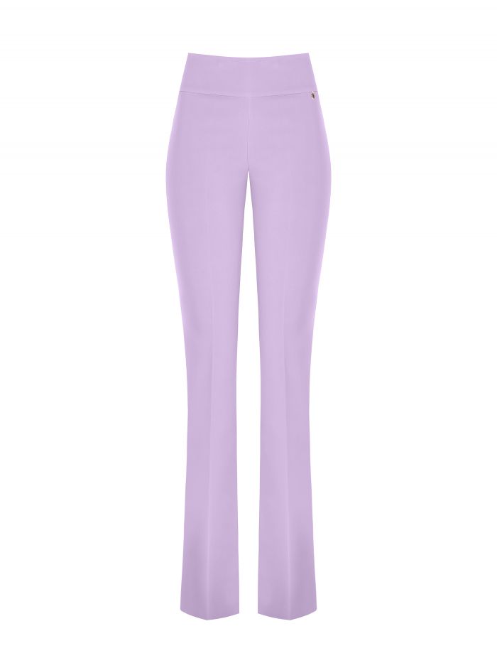 Pantaloni Mid Flared in Tessuto Tecnico  Rinascimento