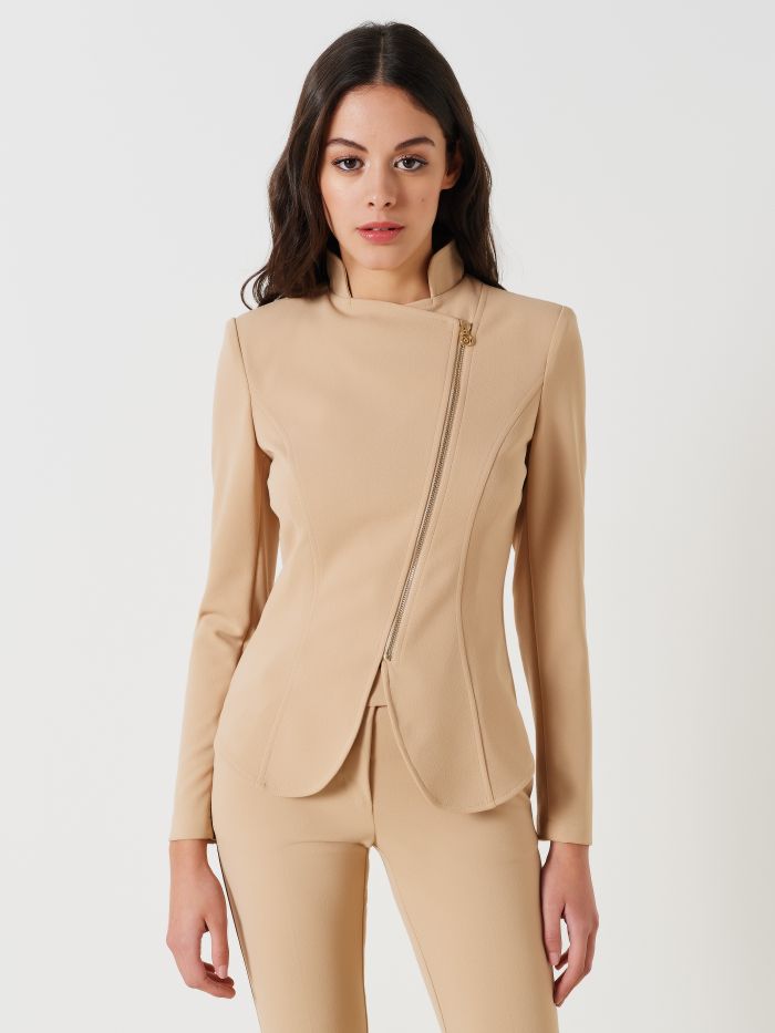 Jacket with Beige Zip  Rinascimento