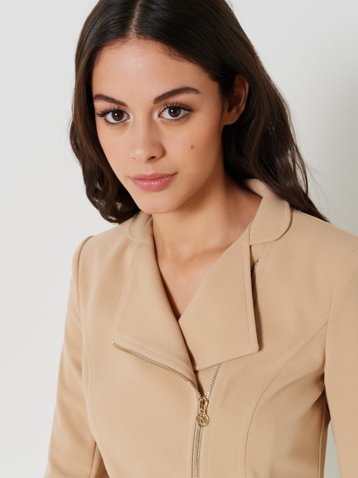 Jacket with Beige Zip  Rinascimento