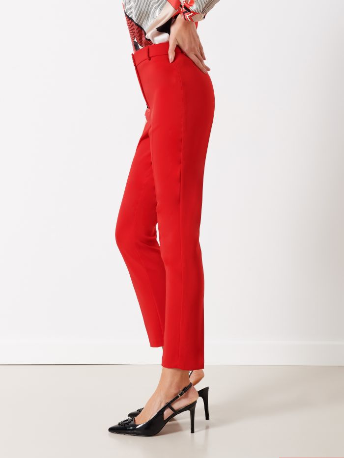 Pantaloni Slim in Tessuto Tecnico   Rinascimento