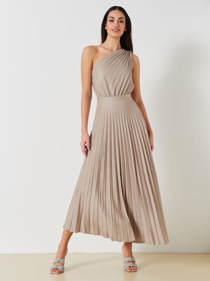 Robe épaule dénudée en lurex  Rinascimento