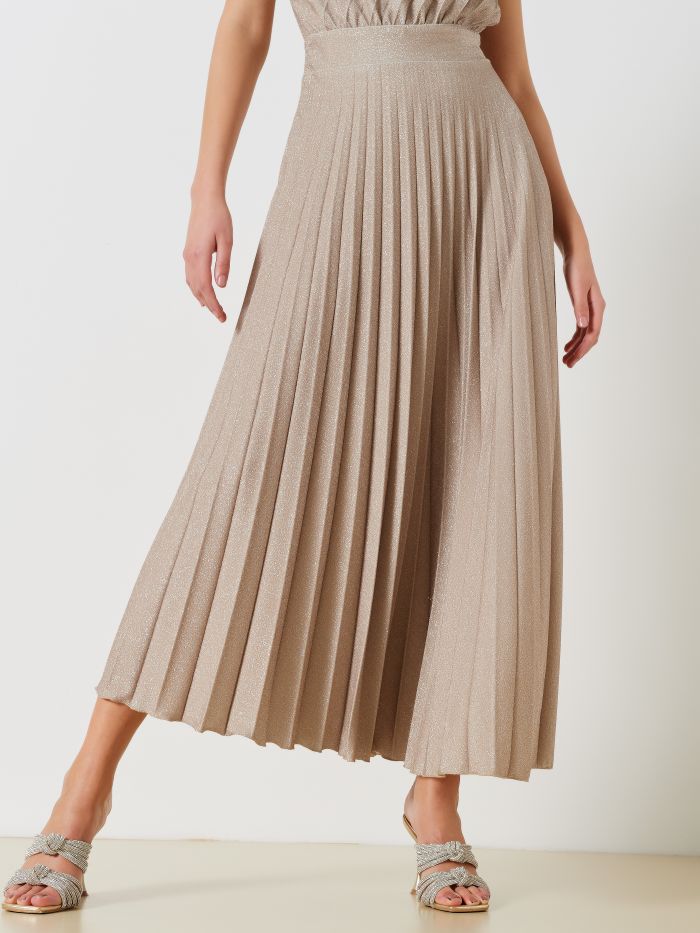 Robe épaule dénudée en lurex  Rinascimento