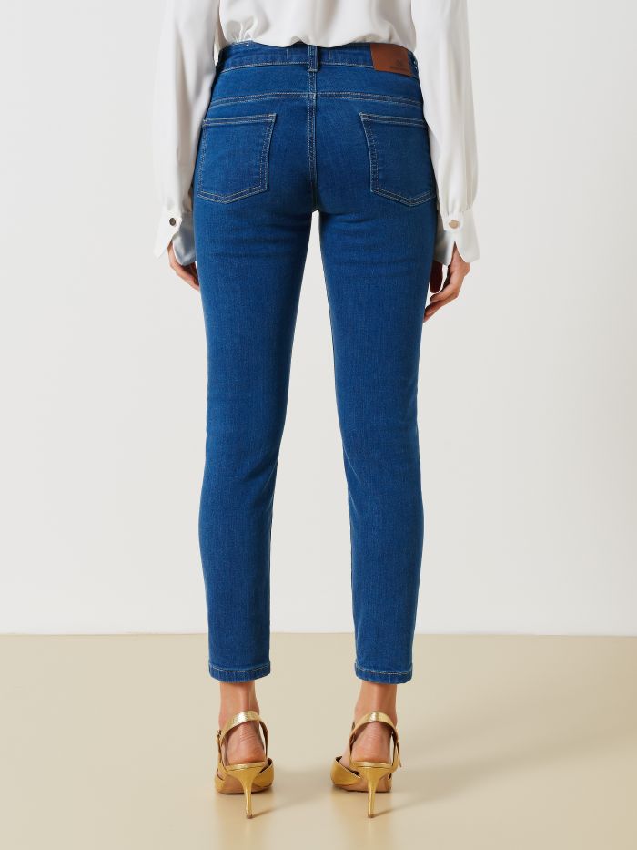 Jeans skinny à boutons visibles  Rinascimento